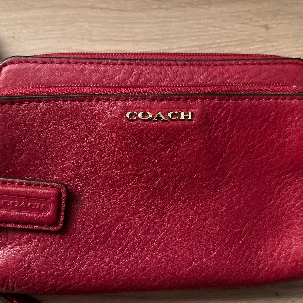 Coach Wristlet - Red, Excellent Condition - Picture 4 of 4